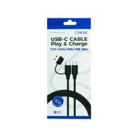 FRTEC USB-C naar USB-C kabel met USB-A adapter, oplaad- en data-adapter, type C voor PS5, PS5 Slim, 3 m, compatibel met smartphones - thumbnail