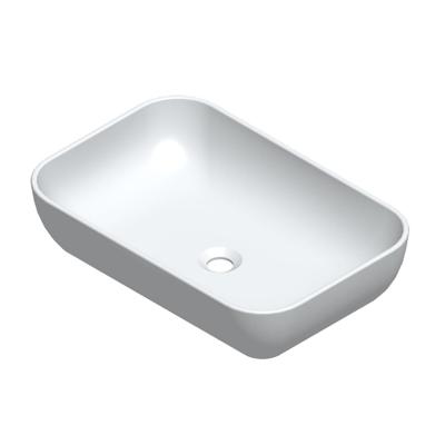 Waskom Sanicare Quattro 60x40 cm Wit Keramiek Sanicare Waskom Sanicare Quattro 60x40 cm Wit Keramiek Sanicare