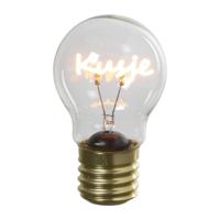 Ledlampje kusje - oranje - ø7x12 cm - thumbnail