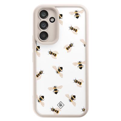 Samsung Galaxy A34 beige case - Bee happy Samsung Galaxy A34 beige case - Bee happy