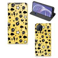 Mobiel BookCase OPPO A73 5G Punk Geel - thumbnail