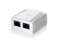 Equip 235112 surface mounted box 2-port cat.5e unshielded, white - thumbnail