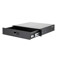 Adam Hall 87402CL 19 inch rackschuiflade 2 HE Staal - thumbnail