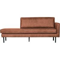 WOOOD Daybed 'Rodeo' Rechts, kleur Cognac - thumbnail