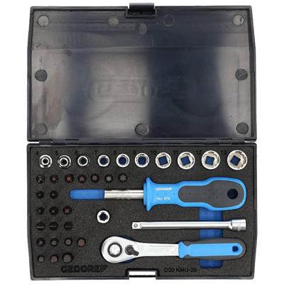 Gedore D 20 KMU-20 1822373 Dopsleutelset 1/4 (6.3 mm) 37-delig