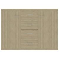 Dressoir 88x30x65 cm spaanplaat sonoma eikenkleurig - thumbnail