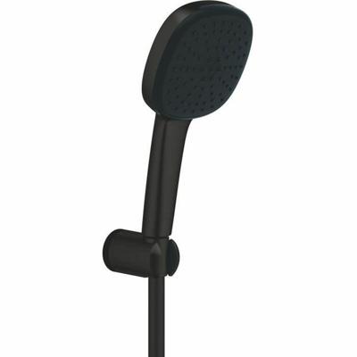 GROHE Vitalio Comfort QuickFix Handdoucheset - Ø11cm - 2 straalsoorten - 7.4l/min - met slang - 175cm - matte black 263992431 GROHE Vitalio Comfort QuickFix Handdoucheset - Ø11cm - 2 straalsoorten - 7.4l/min - met slang - 175cm - matte black 263992431