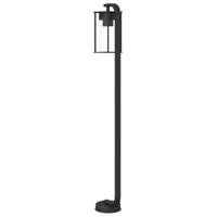 VidaXL Vloerlamp voor buiten 100 cm roestvrij staal zwart - thumbnail