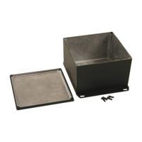 Hammond Electronics 1590WKFBK Universele behuizing 125 x 125 x 79 Aluminium Zwart 1 stuk(s) - thumbnail