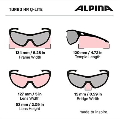 Olympic Sportswear Alpina sports sportbril turbo-hr q-lite zwart