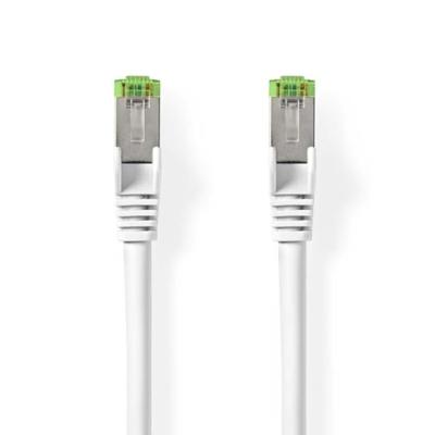 Nedis Cat 8.1 Netwerkkabel | S/FTP | RJ45 Male | RJ45 Male | 1.00 m | Rond | LSZH | Wit | Label - CCGL85520WT10