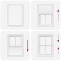 Pliss rolgordijn 95x100 cm stofbreedte 94,4 cm polyester wit - thumbnail