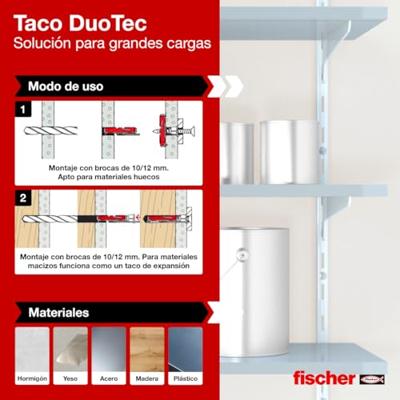 Fischer 537260 Tuimelplug 50 mm 10 mm 20 stuk(s) Fischer 537260 Tuimelplug 50 mm 10 mm 20 stuk(s)