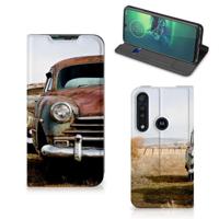 Motorola G8 Plus Stand Case Vintage Auto - thumbnail