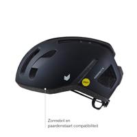 Buzaglo Catlike urban helm kompact&apos;o ii maat m glans zwart - thumbnail