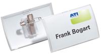 Durable badge met combiclip Click Fold, ft 40 x 75 mm, doos van 25 stuks - thumbnail