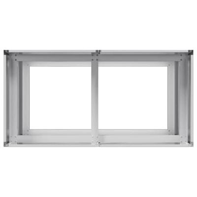 VidaXL Plantenbak 80x40x80 cm gegalvaniseerd staal