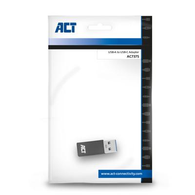 ACT AC7375 USB-A naar USB-C Adapter | Ultra Compact Design | 5 Gbps