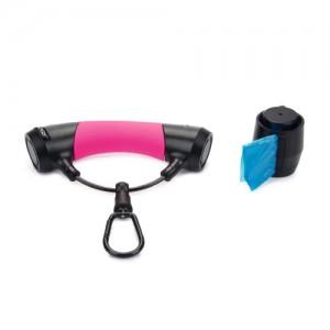 Gismo Handgreep Met Poepzakhouder - Hondenriem - Roze Gismo Handgreep Met Poepzakhouder - Hondenriem - Roze