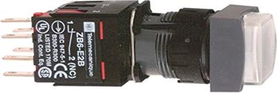 Schneider Electric XB6CE1B5B XB6CE1B5B Verlichte druktoets 250 V 3 A Moment (l x b x h) 57 x 18 x 18 mm IP65 1 stuk(s)