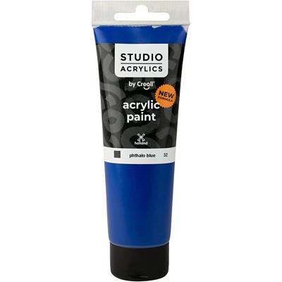 Creall Studio Acrylverf, dekkend, phtalo blue (32), 120 ml/ 1 fles Creall Studio Acrylverf, dekkend, phtalo blue (32), 120 ml/ 1 fles