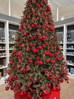 Decoris kerstballen set glas 24st kerstrood 2,5cm - thumbnail