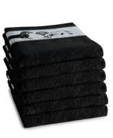 DDDDD DDDDD keukendoek Saar zwart 50x55 (per stuk) - thumbnail