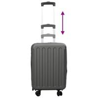 VidaXL Koffer met slot donkergrijs 34 x 23 x 55.5 cm abs kunststof - thumbnail