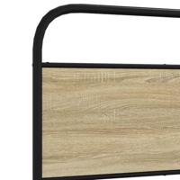 Bedframe zonder matras bewerkt hout sonoma eikenkleur 140x200cm - thumbnail
