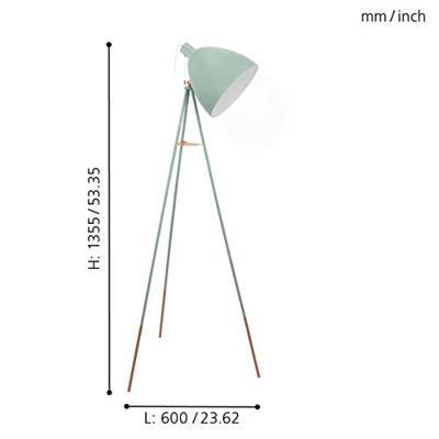 Eglo VloerlampDundee Tripod - 49342