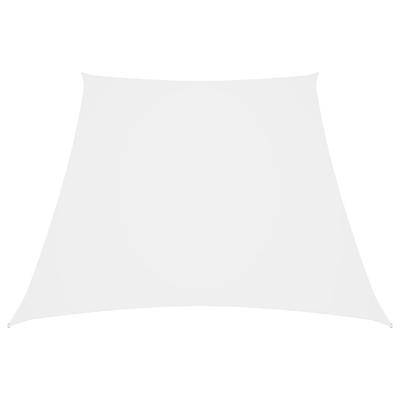 Zonnescherm trapezium 3/4x3 m oxford stof wit