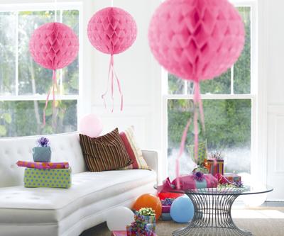 Honeycomb baby roze - 30 cm