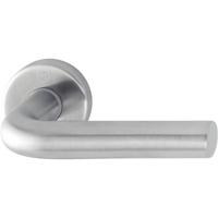 Hoppe deurkruk met rozet - Bonn - deurdikte 37/42mm - RVS - thumbnail