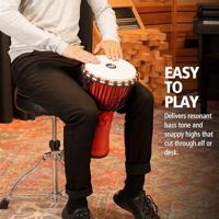 Meinl PADJ1 Rope Tuned Travel Series Pharaoh's Script 8 inch djembe - thumbnail