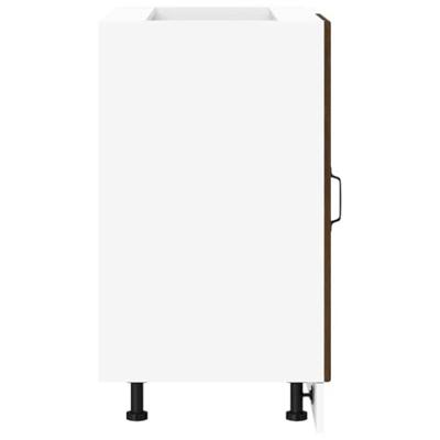 Keuken onderkast Kalmar bewerkt hout bruin eikenkleur