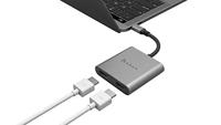 ADAM elements CASA Hub H2 Grey USB-C 3.1 HDMI x2 grijs - thumbnail