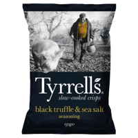 Tyrrell&apos;s SlowCooked Crisps Truffle & Sea Salt Seasoning 150 g bij Jumbo - thumbnail