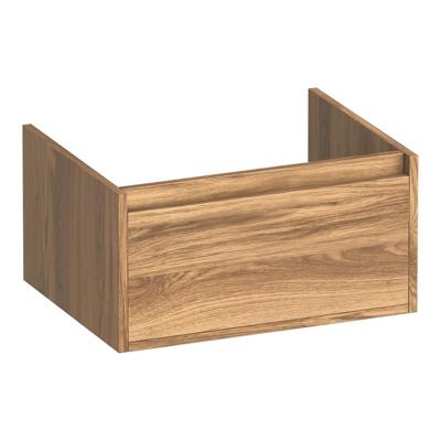 Brauer Hope - Onderkast - 60 cm - met 1 Softclose Lade Greeploos en 1 Sifon Uitsparing - Honey