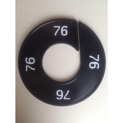 Maatring zwart/wit 76