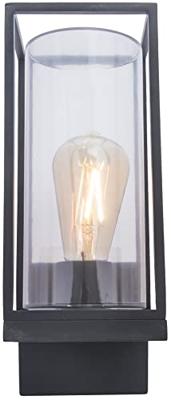Buitenlamp glas voordeur &apos;Flair&apos; vierkant open ontwerp industrieel 31cm