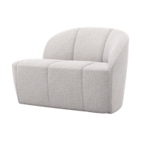 Woood Mojo 2-zits bankje arm rechts bouclé Ecru Melange - thumbnail