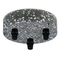 Plafondkap 3L - Terrazzo - Lamponderdeel - ø12 x 5 cm - Rond - Ontworpen voor plafondlampen, hanglampen - thumbnail