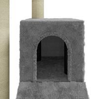 VidaXL Kattenmeubel met sisal krabpalen 92 cm lichtgrijs - thumbnail