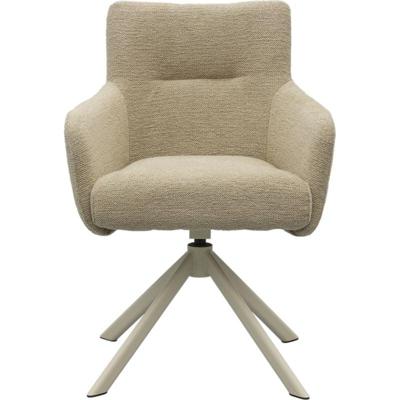 Eetkamerstoel Jule Genua Beige met beige frame