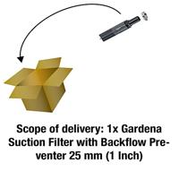 GARDENA Aanzuigfilter met terugslagklep 25 mm (1") - thumbnail