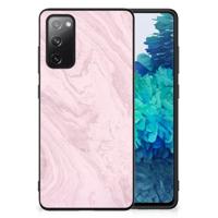 Samsung Galaxy S20 FE Marmeren Print Telefoonhoesje Marble Pink - Origineel Cadeau Vriendin - thumbnail
