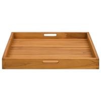 VidaXL Dienblad 60x60 cm massief teakhout - thumbnail