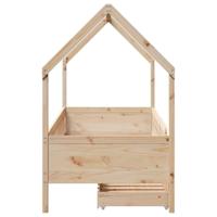 Kinderbedframe 90x200 cm massief grenenhout - thumbnail