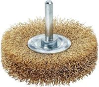 Lessmann Ronde borstel | d. 40 mm schacht 6 mm draaddikte 0,2 mm | messing 7 mm 18.000 omw/min | Max. toerental 18000 min-¹ | 1 stuk - 414542 414542 - thumbnail