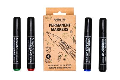 Permanent marker artline 170 eco rond m ass 4st | 12 stuks